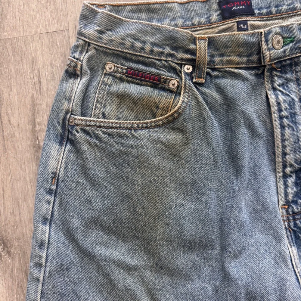 Tommy Hilfiger Vintage 90s Straight Leg Denim Jeans Medium Wash Mens 34x32